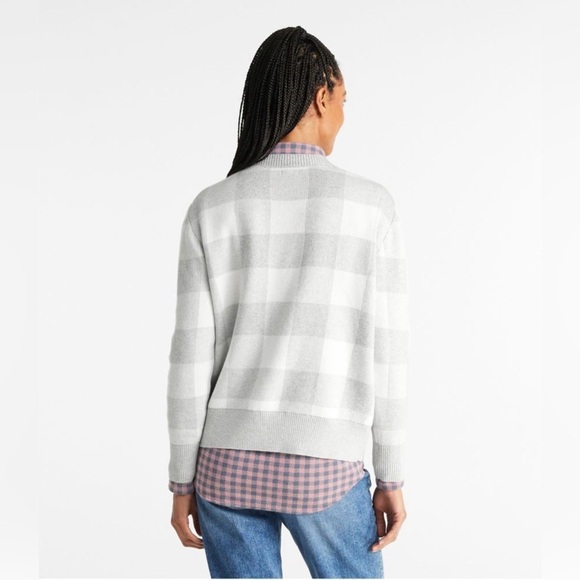 EUC- L.L BEAN -Women's Cotton/Cashmere Sweater, Crewneck Jacquard - Picture 7 of 7